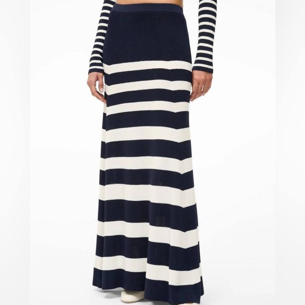 STAUD striped skirt